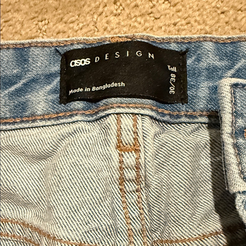 ASOS Denim Blue Straight Leg Women's Jeans - Picture 2 of 4